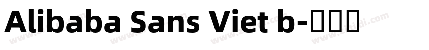 Alibaba Sans Viet b字体转换